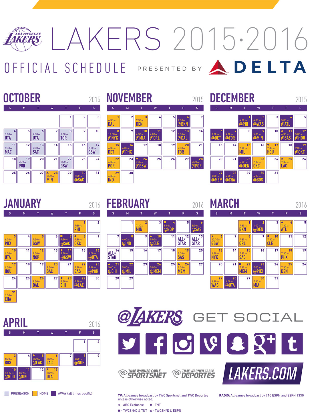 Lakers Schedule 2022 21 New-Look Lakers Announce 2018-19 Regular Season Schedule | Latf Usa