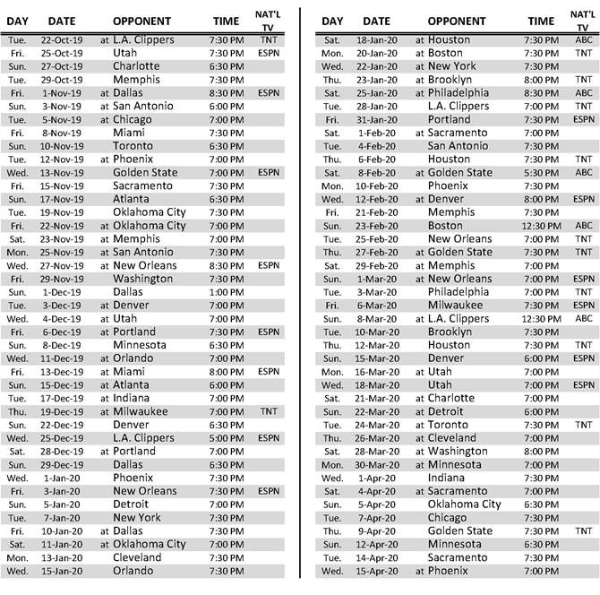 Lakers Schedule 2022 23 Espn Los Angeles Lakers 2019-20 Season Schedule Is Here | Latf Usa