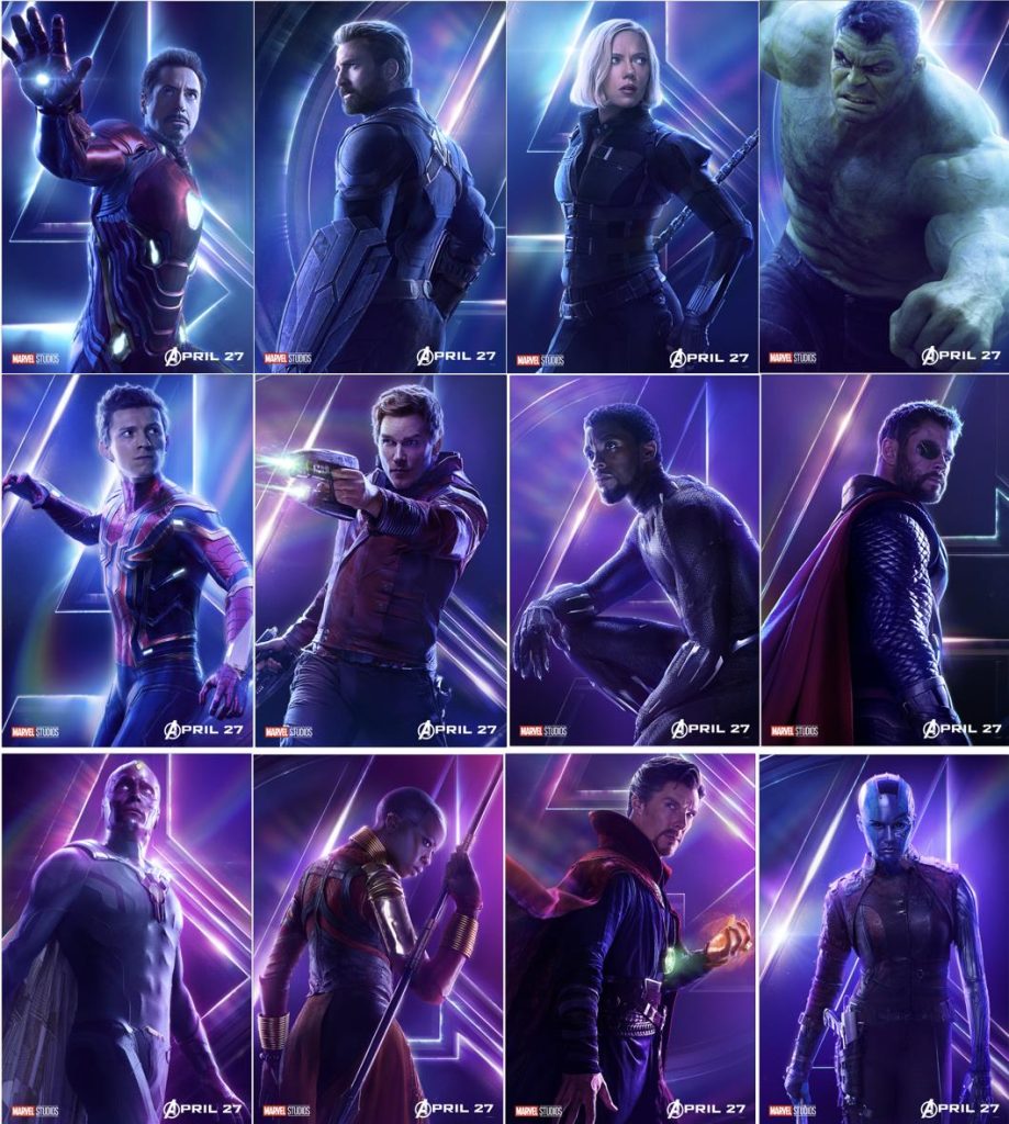 Avengers Infinity War Character Posters Revealed Latf Usa News