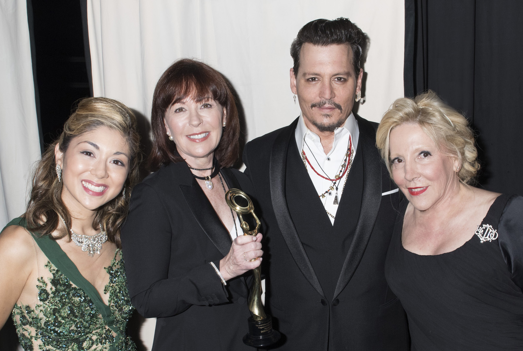 Pamela Price, Pamela Baxter, Johnny Depp, Michele Elyzabeth - Hollywood Beauty Awards - LATF