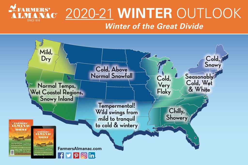 Farmers' Almanac Predicts A Cold Winter Ahead, But Not For Everyone