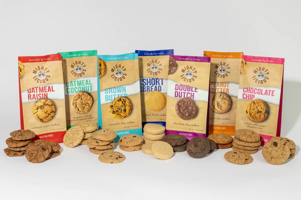 Mightylicious cookies, gluten free cookies