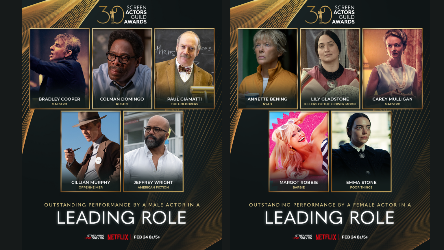 30th Sag Awards Announce Nominees Latf Usa News