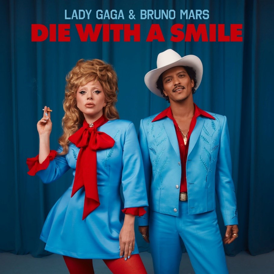 Lady Gaga and Bruno Mars collaborate on the new single “Die With A Smile”