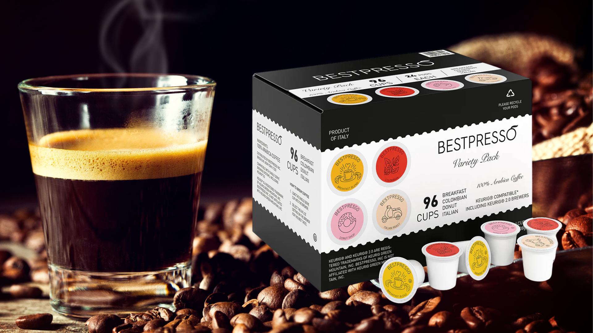 espresso, bestpresso k-cup, italian roast