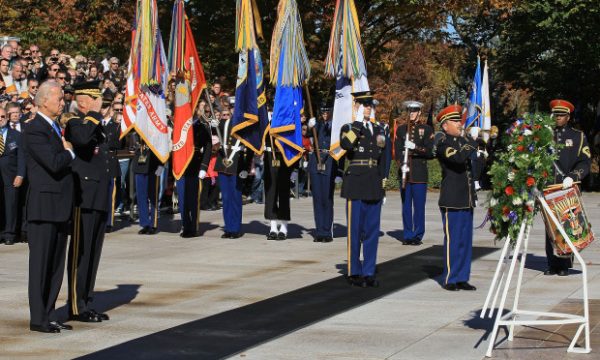 Biden Participates In Veterans Day Ceremonies At Arlington Nat'l Cemetery