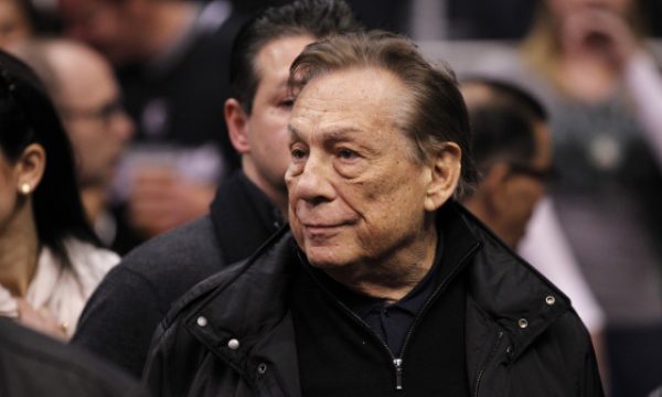 LOS ANGELES CLIPPERS OWNER DONALD STERLING WALKS TO HIS SEAT BEFORE THE NBA BASKETBALL GAME BETWEEN THE BOSTON CELTICS AND LOS ANGELES CLIPPERS IN LOS ANGELES