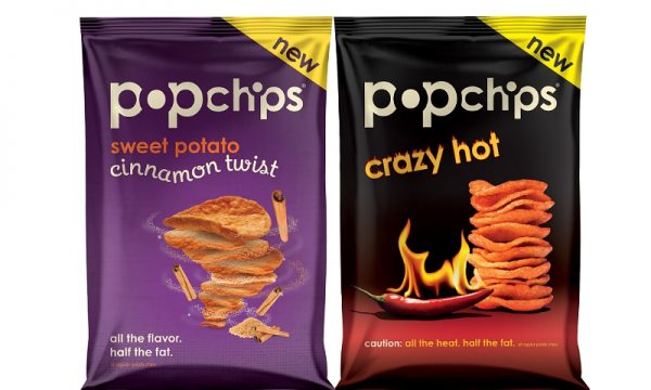 popchips Crazy Hot Potato and Cinnamon Twist Sweet Potato