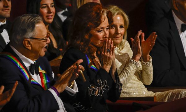 Pictured: Bonnie Raitt is honored at THE 47TH ANNUAL KENNEDY CENTER HONORS, which will be broadcast Sunday, Dec. 22 (8:30-11:00 PM, ET, 8:00-10:30 PM, PT) on the CBS Television Network, and streaming on Paramount+ (live and on-demand for Paramount+ with SHOWTIME subscribers, or on-demand for Paramount+ Essential subscribers the day after the special airs). Photo: Gail Schulman/CBS ©2024 CBS Broadcasting, Inc. All Rights Reserved.