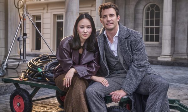 Bridgerton. (L to R) Yerin Ha, Luke Thompson of Bridgerton. Cr. Gavin Bond/Netflix © 2024