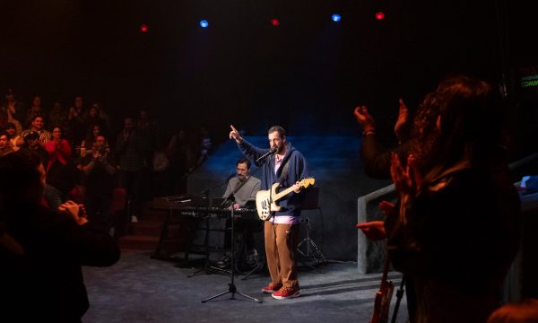 Adam Sandler: Love You. Adam Sandler at the Nocturne Theater in Glendale. Cr. Scott Yamano/Netflix © 2024