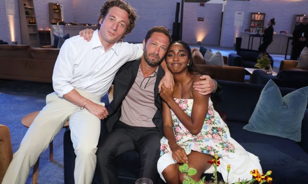 HOLLYWOOD, CA - JUNE 25: Jeremy Allen White, Ebon Moss-Bachrach and Ayo Edebiri attend the party following the red carpet premiere event for season three of FX’s “The Bear” at the El Capitan Theatre on June 25, 2024 in Hollywood, California. (Photo by Stewart Cook/PictureGroup for FX)