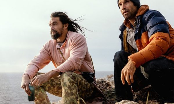 rock climber Chris Sharma, actor Jason Momoa, the climb