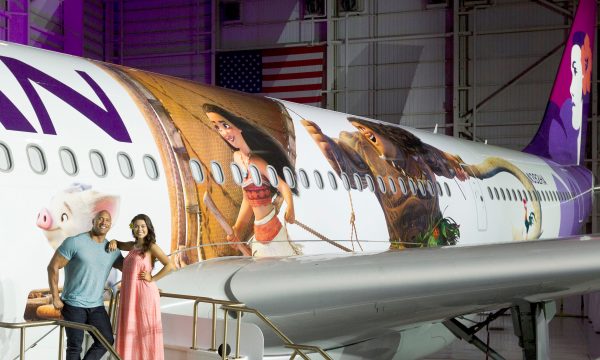 Hawaiian Airlines Moana themed plane